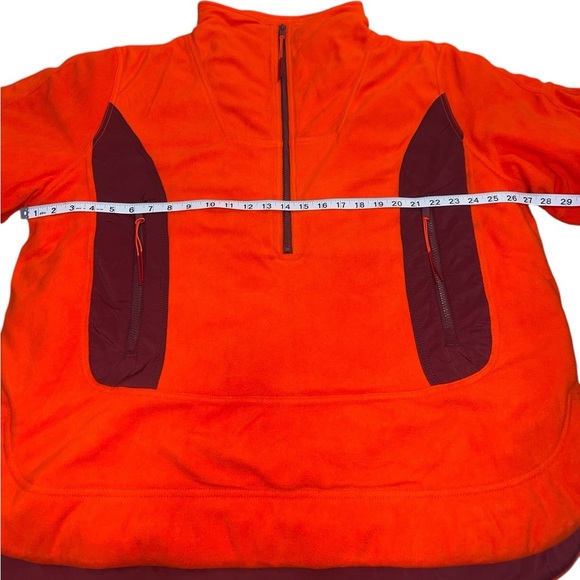 {NWOT Free People Movement Climber Fleece Oversized Pullover Blaze Combo Large} - Picture 4 of 7